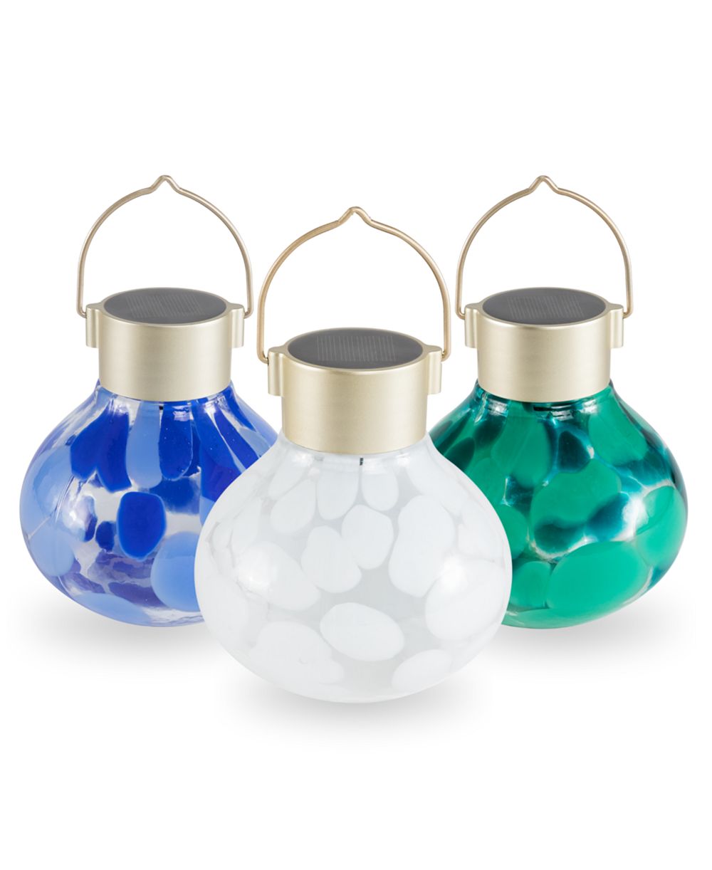Солнечный фонарь Allsop Home & Garden, разноцветный, 3 шт.