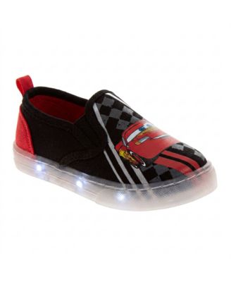Cars Disney Pixar Lightning McQueen Boys Shoes, Boys Slip On, Canvas Shoes - Kids Casual Sneakers Shoes (Little Kid 7-12)