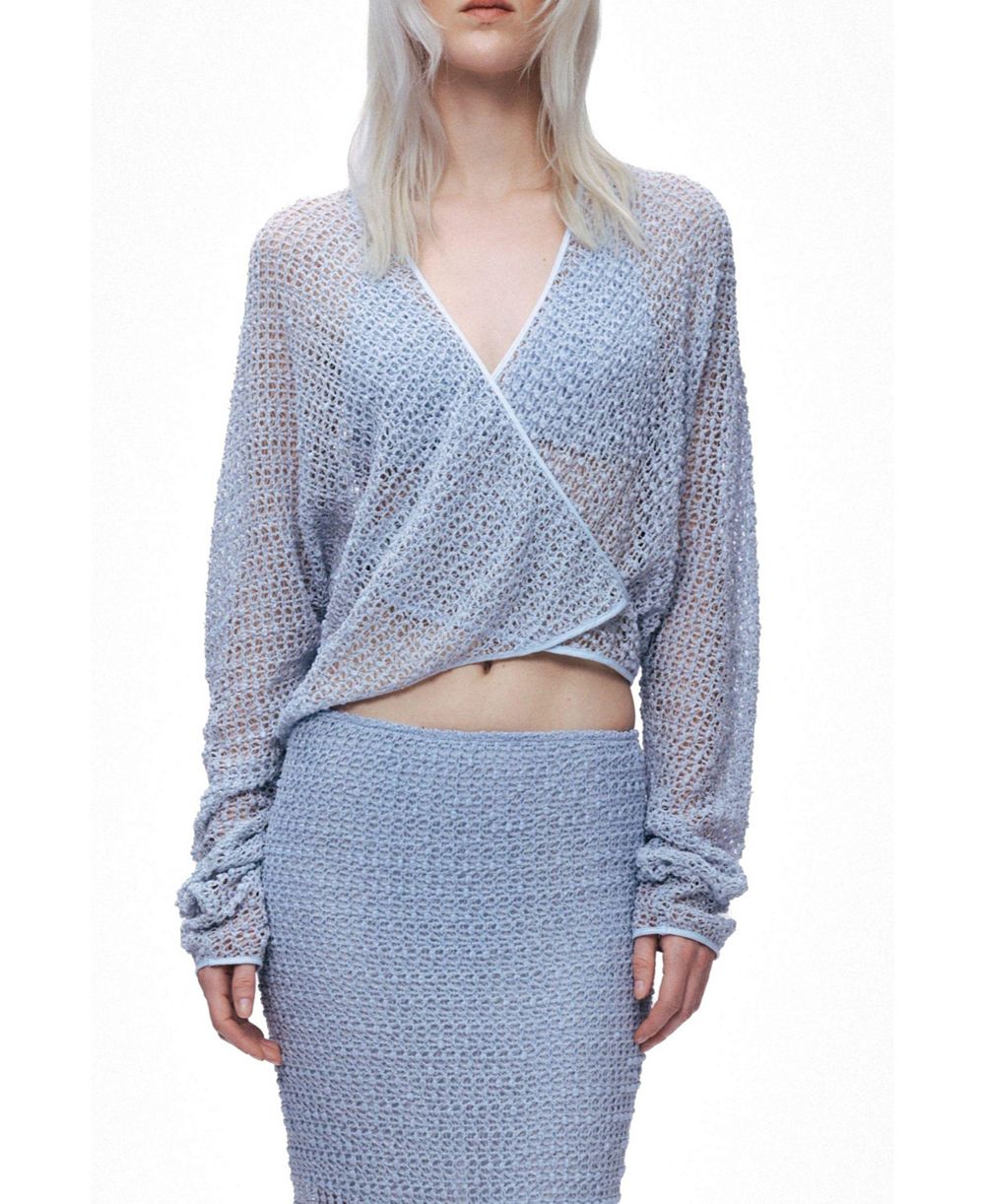 Женская блузка NOCTURNE wrap mesh