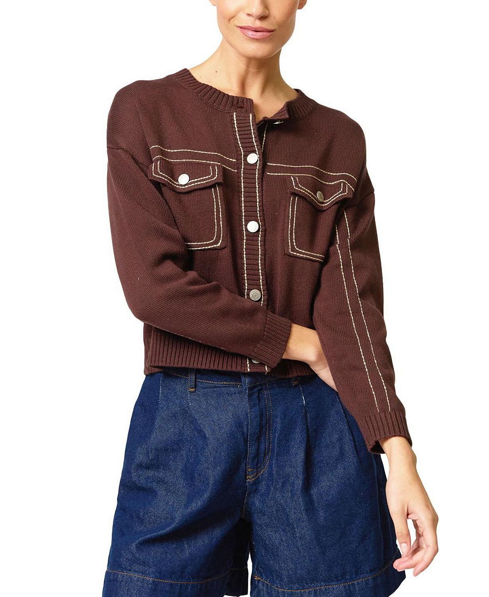Женский свитер Central Park West Dean Topstitch