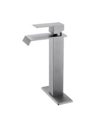 BUSDAYS Single Handle Waterfall Spout Bathroom Faucet for Sink