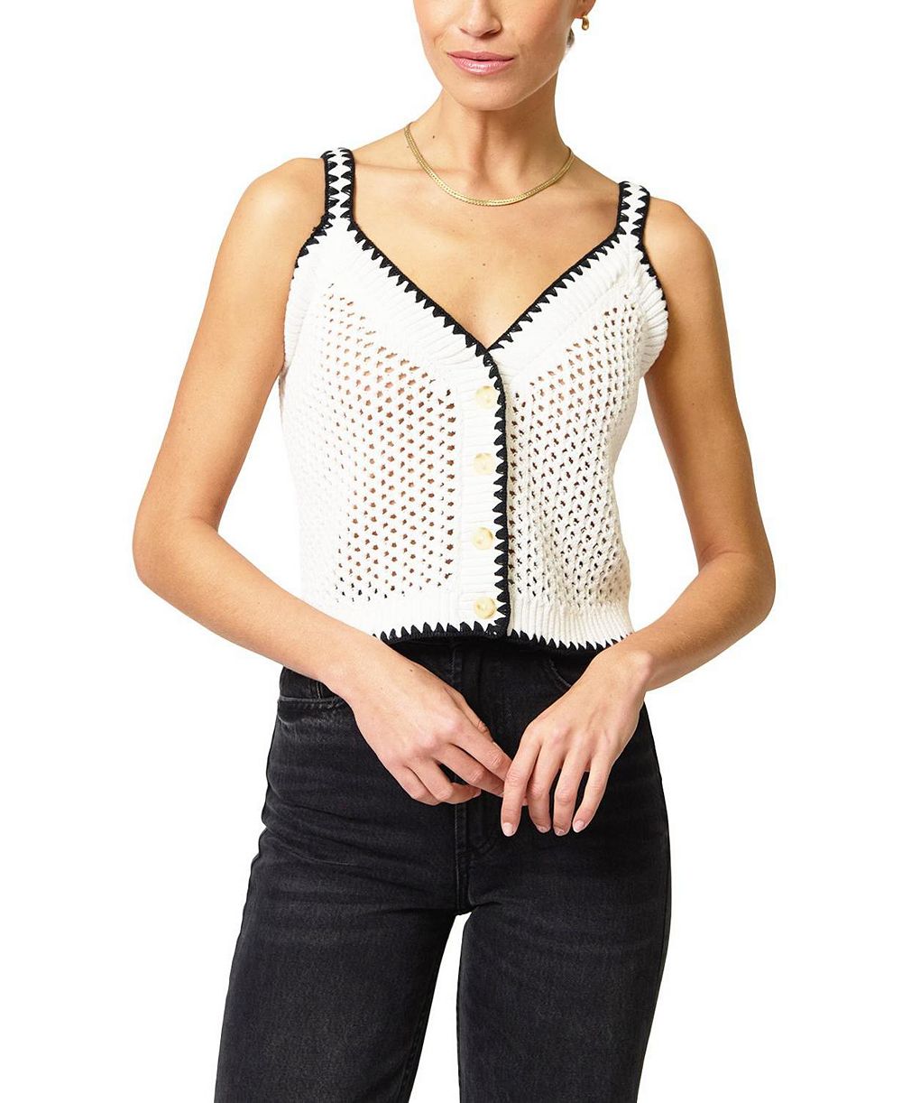 Женский топ Central Park West Noa Crochet Button
