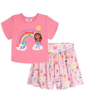 Gabby's Dollhouse Toddler Girls 2T-4T 2-Piece T-Shirt and Skort Set