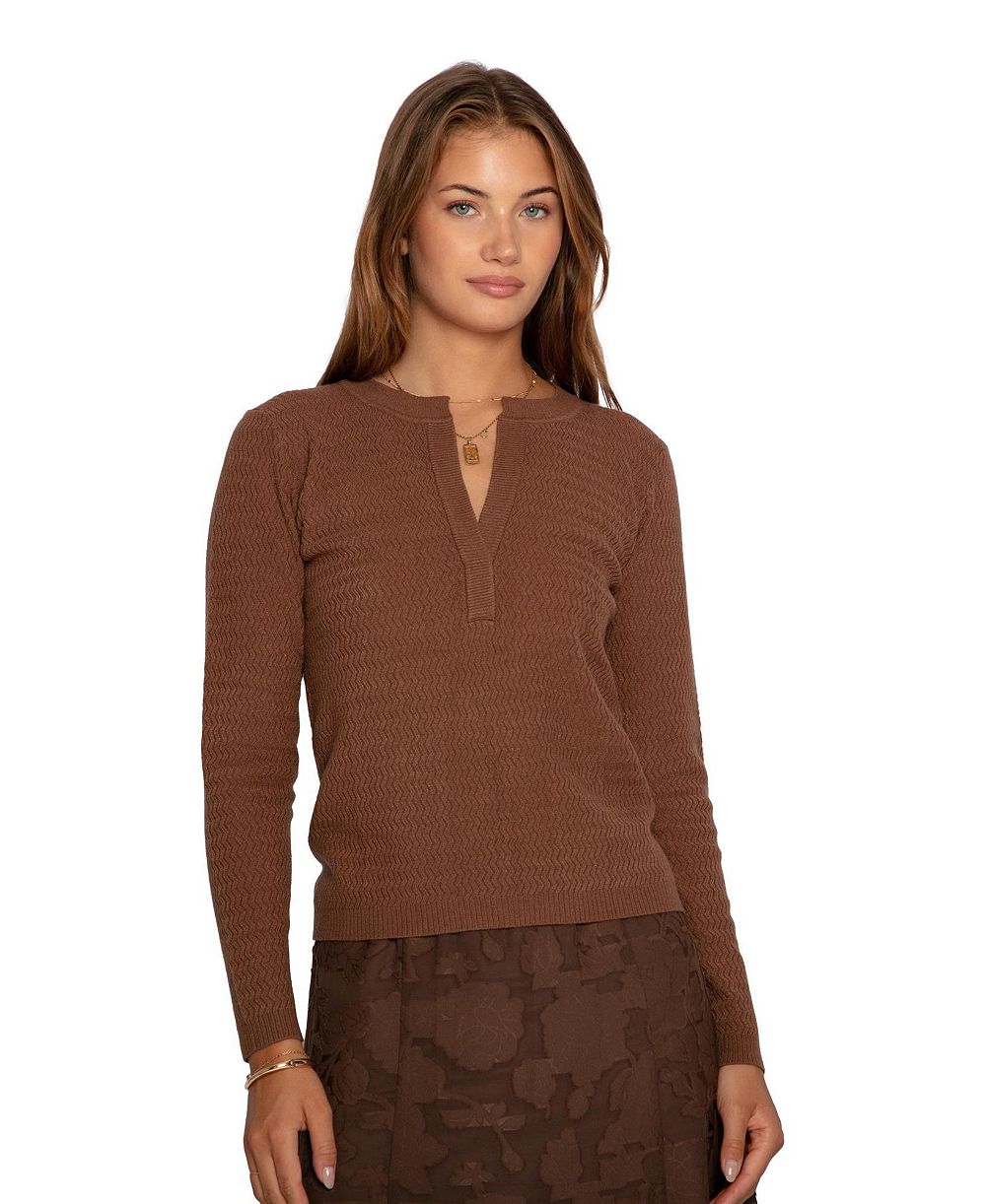 Женский топ Belle & Bloom Frankie Textured Knitted Long Sleeve