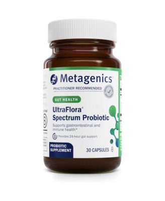 Metagenics UltraFlora Spectrum - Shelf-Stable Probiotic for Gut and Digestive Wellness, Healthy Microbiome and Flora Support - 30 Capsules