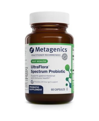 Metagenics UltraFlora Spectrum - Shelf-Stable Probiotic for Gut and Digestive Wellness, Healthy Microbiome and Flora Support - 60 Capsules