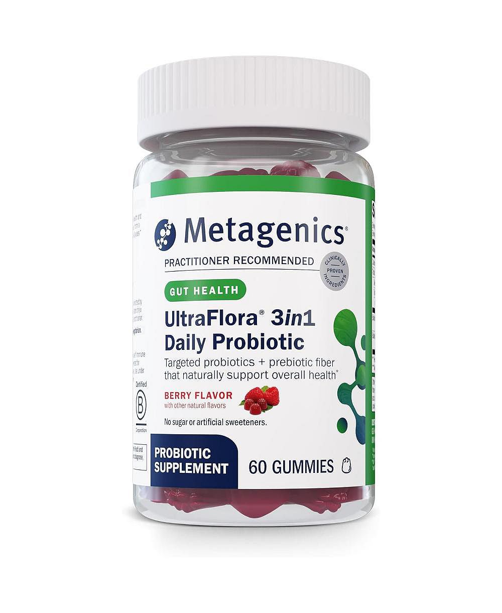 Пробиотики Metagenics UltraFlora 3 in 1 Daily Gummies для взрослых и детей