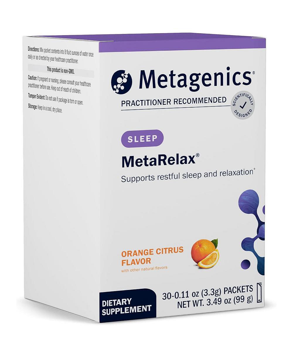Metagenics MetaRelax Magnesium Powder for Restful Sleep, Relaxation and Positive Mood with B Vitamins, Taurine and GABA 30 Servings