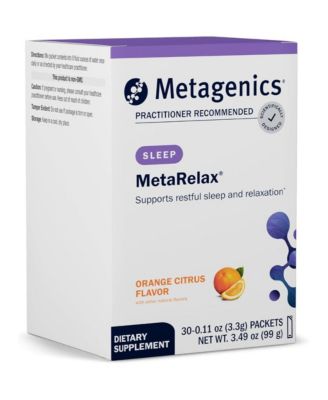 Metagenics MetaRelax Magnesium Powder for Restful Sleep, Relaxation and Positive Mood with B Vitamins, Taurine and GABA 30 Servings