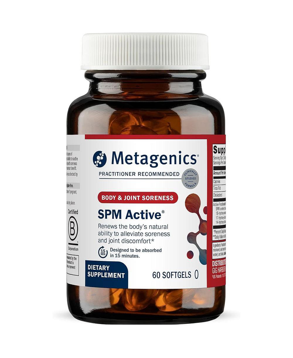 Metagenics SPM Active Specialized Pro Resolving Mediators from Marine Oils Supports Normal Inflammatory Response, Tissue Health 60 Softgels