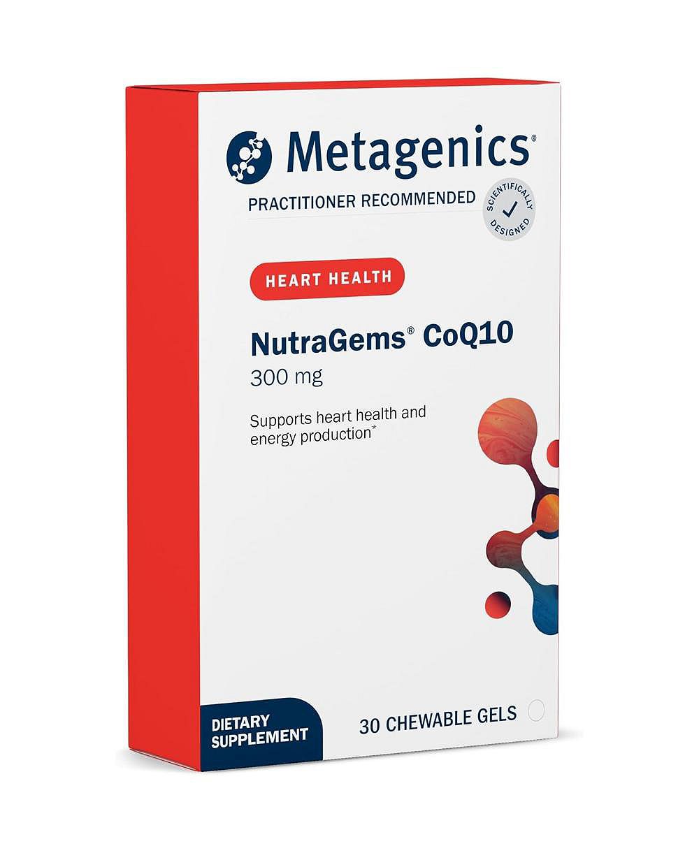 Metagenics NutraGems CoQ10 антиоксидантная добавка 30 жевательных гелей