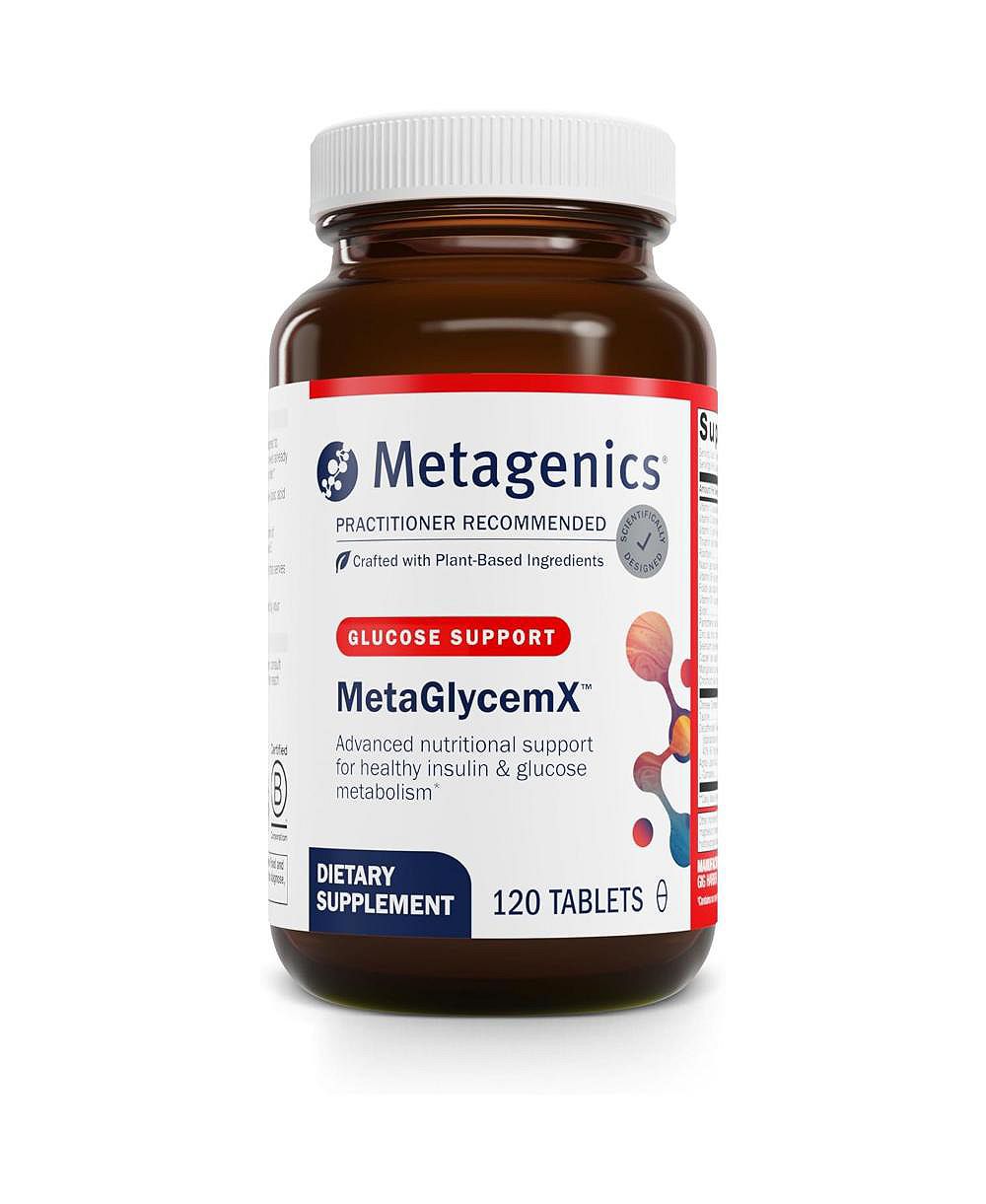 Метагеникс MetaGlycemX 100 Milligram Alpha Lipoic Acid Antioxidant Support With Tea Extract, 120 Count