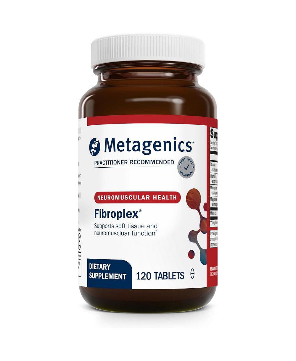 Metagenics Fibroplex - Magnesium, Malic Acid and B Vitamins for Neuromuscular, Bone, Heart and Stress Support - Chelated Minerals - 120 Tablets