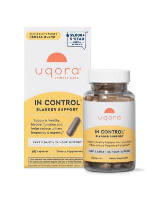 Uqora In Control Bladder Support - Daily Bladder Care for Urinary Comfort with Horsetail & Spicebush Botanicals, 60 Capsules