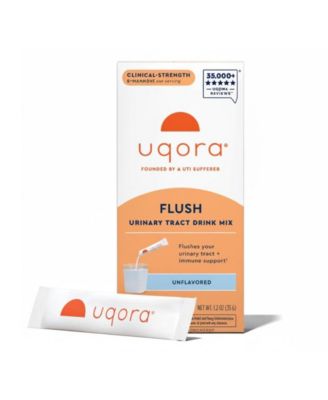 Uqora Flush - Urinary Tract with D-Mannose, Vitamin C, Vitamin B6, Potassium, Magnesium and Calcium - Gluten-Free - Unflavored - 10 Packets