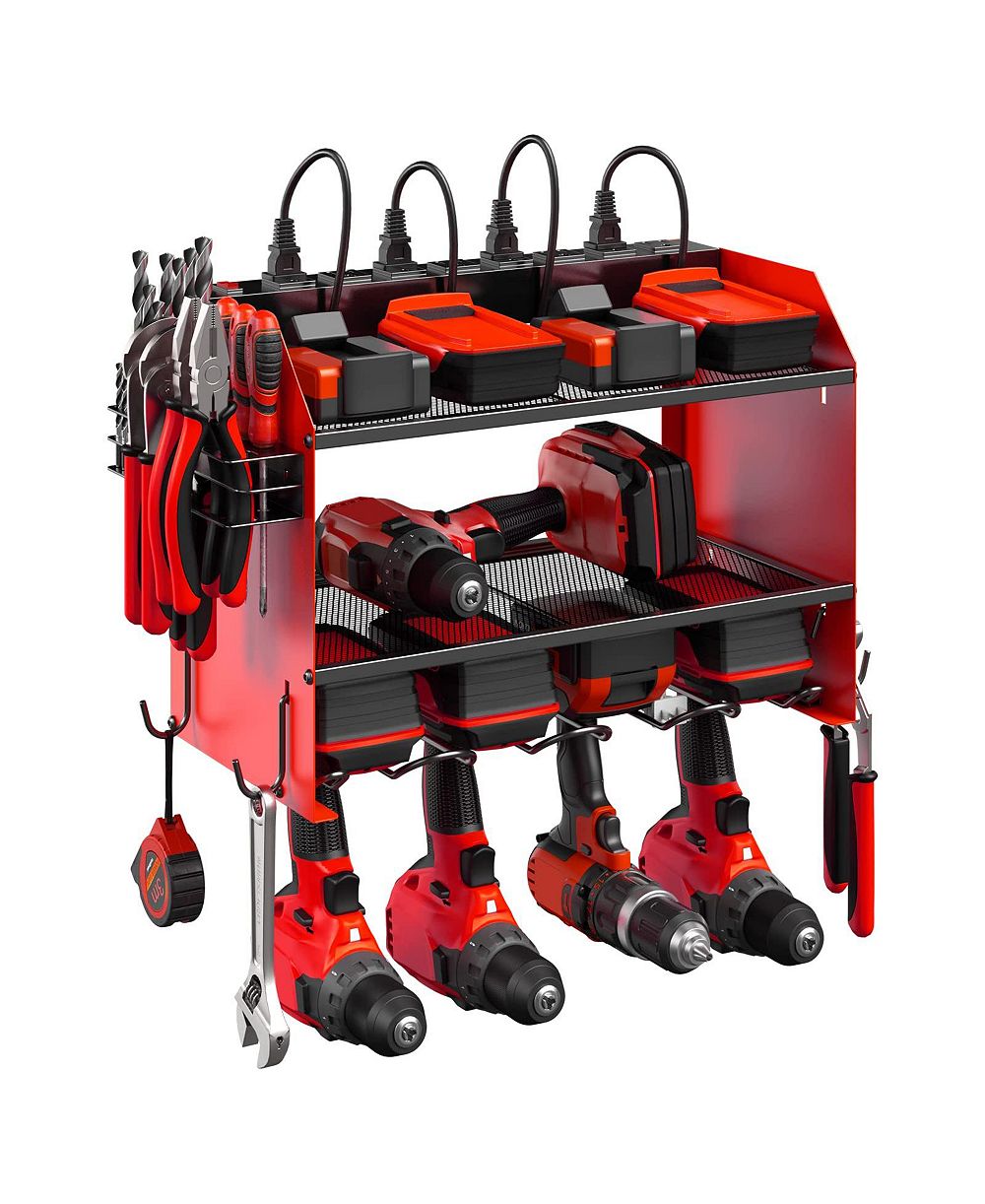 Xdovet Power Tool Organizer Wall Mount Charging Station 8 Outlet Heavy Duty Rack Holder Gift органайзер для инструментов