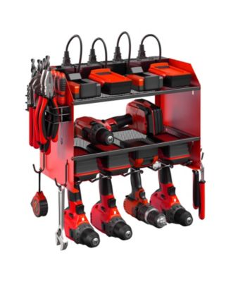 Xdovet Power Tool Organizer Wall Mount Charging Station 8 Outlet Heavy Duty Rack Holder Gift органайзер для инструментов