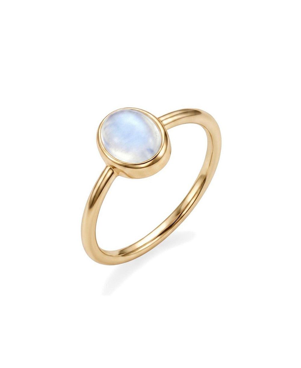 Adornia Fine Moonstone Ring, 14K Gold Plated
