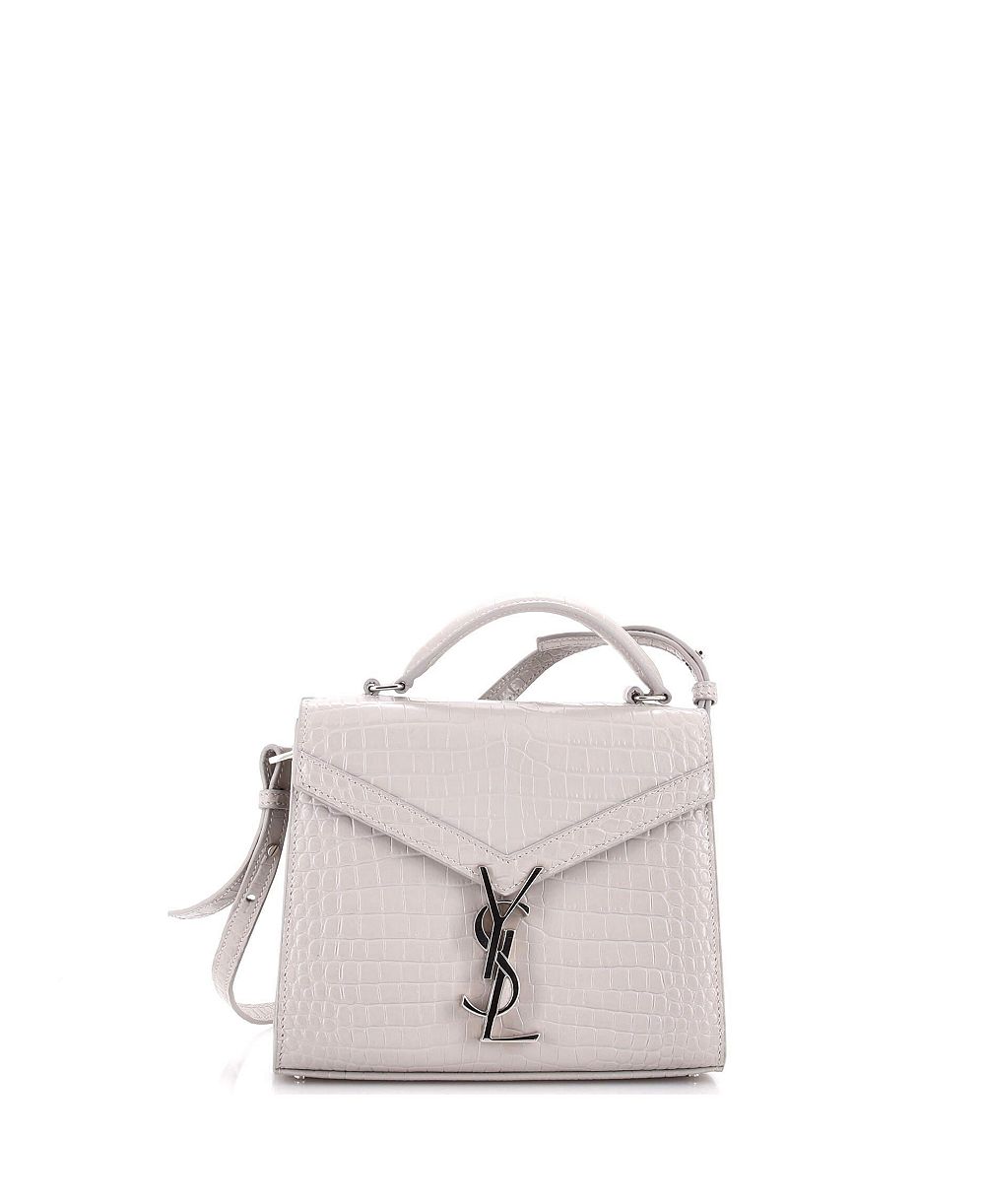 Pre-Owned Saint Laurent Mini Cassandra Top Handle Bag Embossed Leather