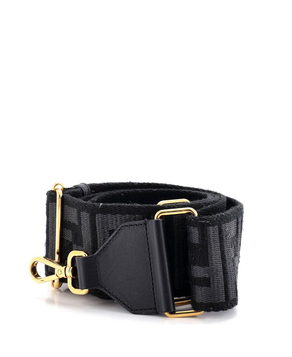 Ремень для сумки Fendi Zucca Canvas с кожаной отделкой