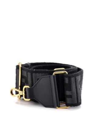 Ремень для сумки Fendi Zucca Canvas с кожаной отделкой