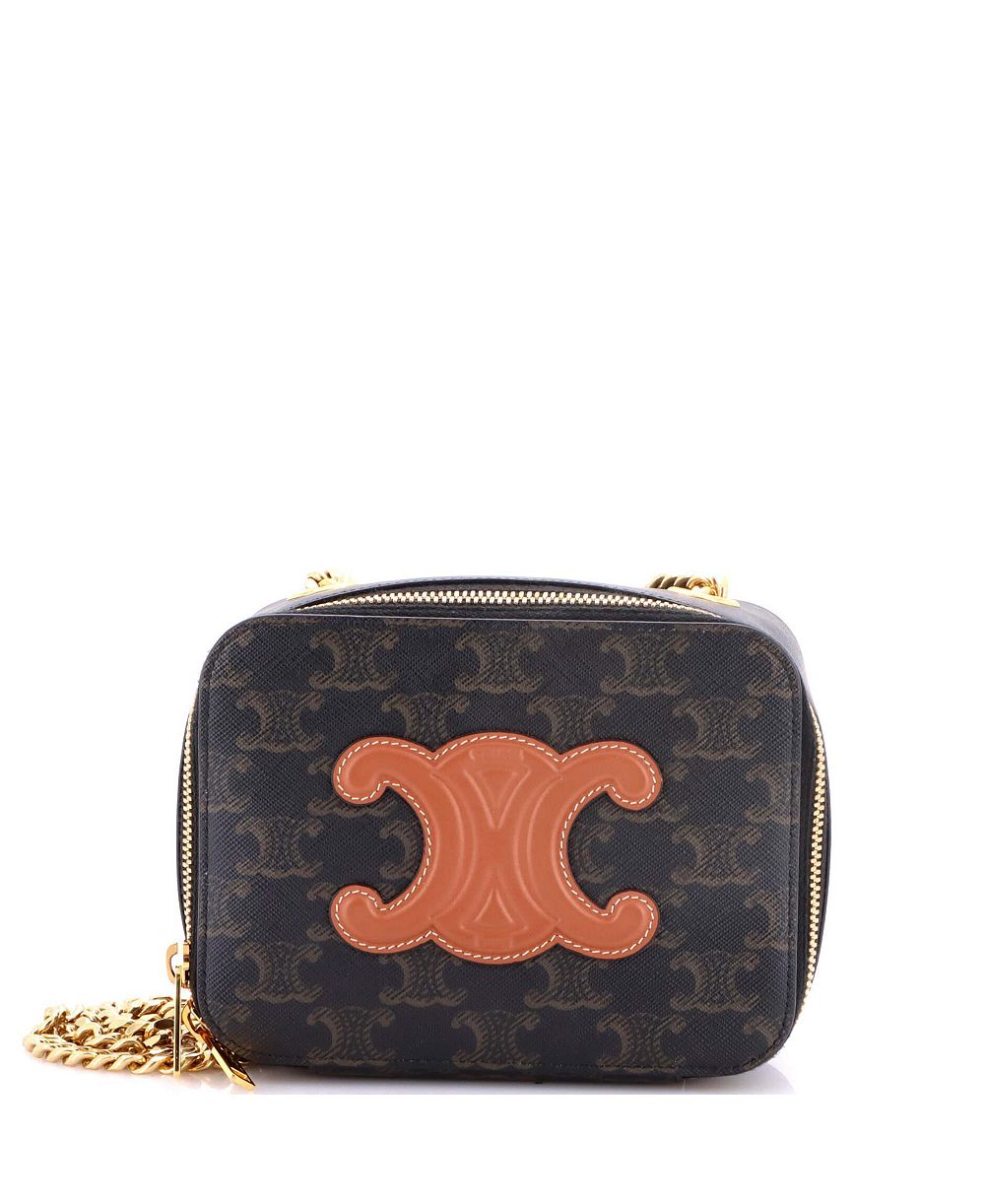 Сумка через плечо Pre-Owned Celine Mini Cuir Triomphe Box Chain