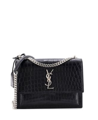 Бренд Pre-Owned Saint Laurent сумка через плечо Sunset из тисненой кожи