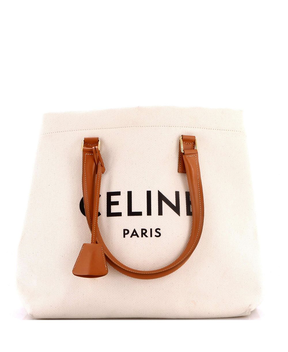 Pre-Owned Celine сумка Cabas Tote из канваса с кожаной отделкой
