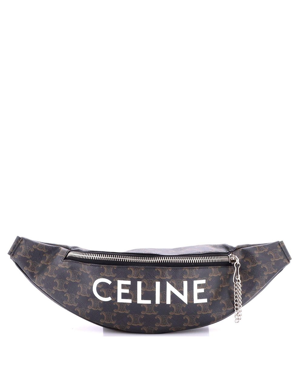 Сумка-пояс Celine Logo Triomphe Coated Canvas (Pre-Owned)