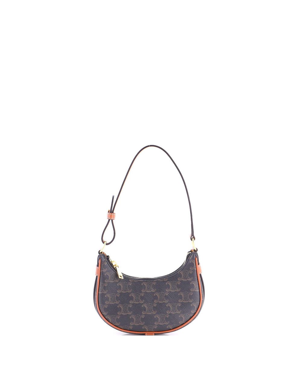 Pre-Owned Celine Mini Ava Bag Triomphe Coated Canvas