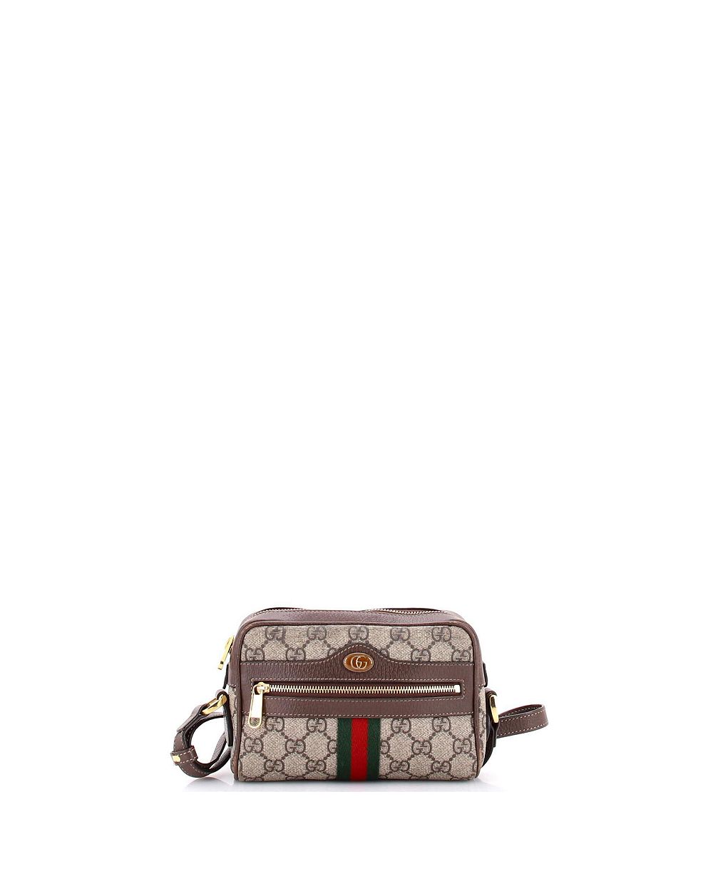 Pre-Owned Gucci Mini Ophidia Shoulder Bag GG Coated Canvas