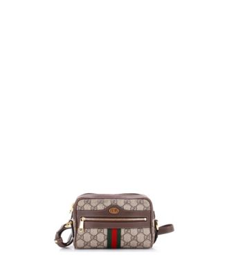 Сумка на плечо Pre-Owned Gucci Mini Ophidia GG Coated Canvas