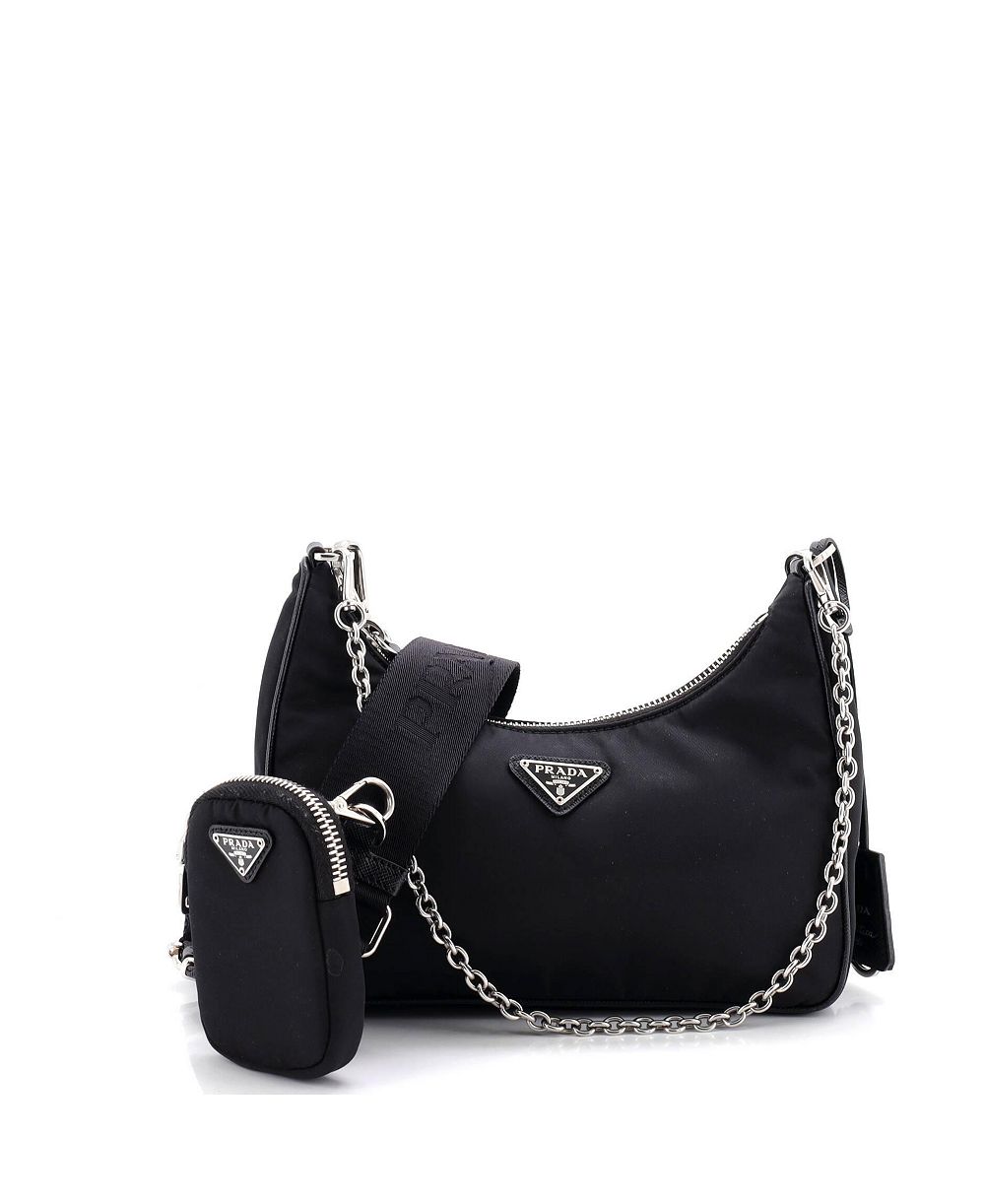 Сумка через плечо Pre-Owned Prada Small Re-Edition 2005 Tessuto