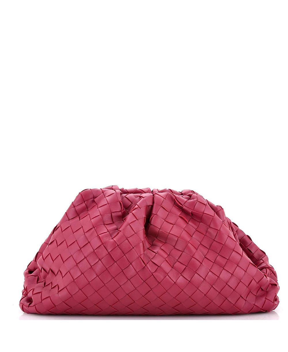 Pre-Owned Bottega Veneta The Pouch Intrecciato Nappa