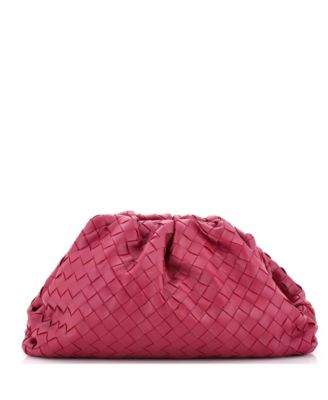 Б/у сумка Bottega Veneta The Pouch из кожи интреккьято