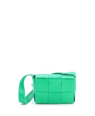 Pre-Owned Bottega Veneta Candy Cassette Crossbody Bag Maxi Intrecciato Leather