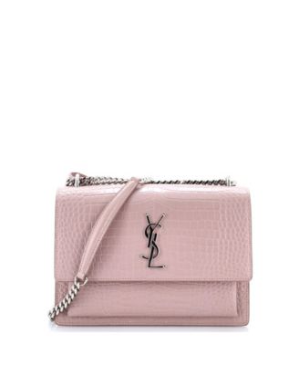 Б/у сумка через плечо Saint Laurent Sunset из тисненой кожи, средний размер