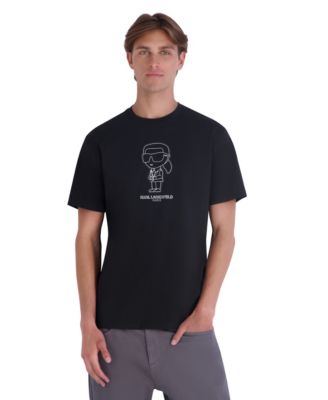 Мужская футболка KARL LAGERFELD PARIS Outlined Crewneck