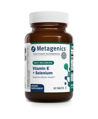 Metagenics E 400 Selenium Supplement Vitamin E and Selenium Antioxidant Formula with Calcium and Phosphorus Supports Immune, Skin, Eye 60 Tablets