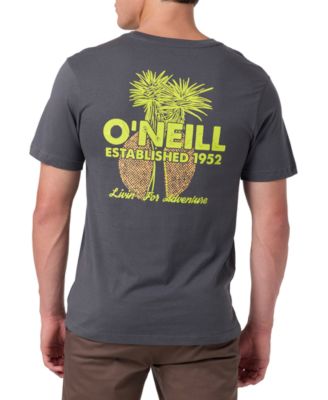 O'Neill Men's Livin' For Adventure Palm Tree Graphic T-Shirt