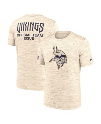 Nike Men's Natural Minnesota Vikings 2026 Rivalries Collection Sideline Velosity T-Shirt
