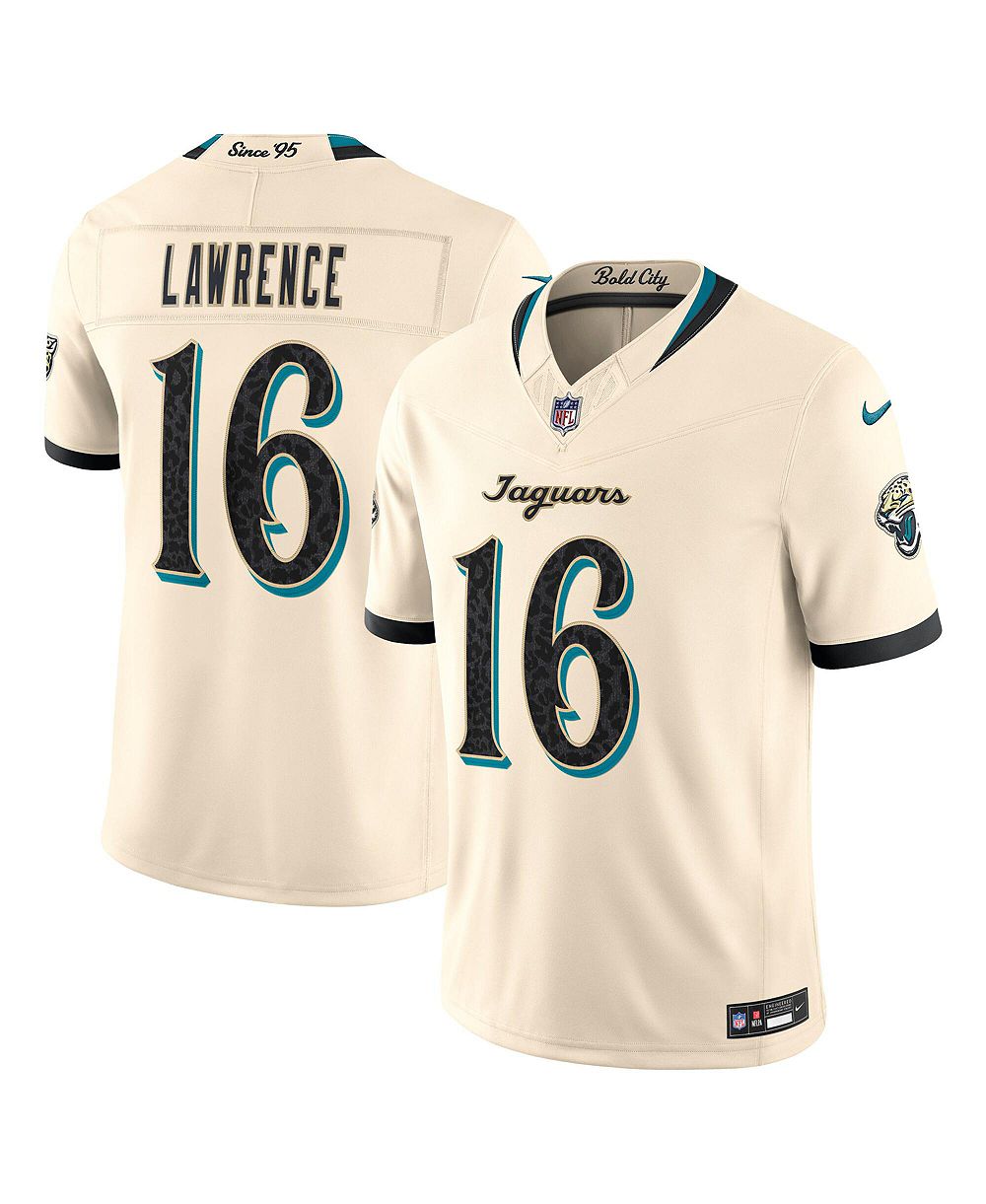 Nike Men's Trevor Lawrence Natural Jacksonville Jaguars 2026 Rivalries Collection Vapor F.U.S.E Stitched Limited Jersey