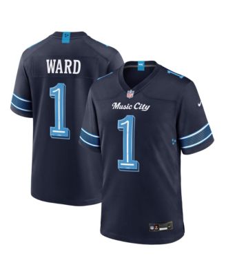 Nike Men's Cameron Ward Navy Tennessee Titans 2026 Rivalries Collection Game Jersey