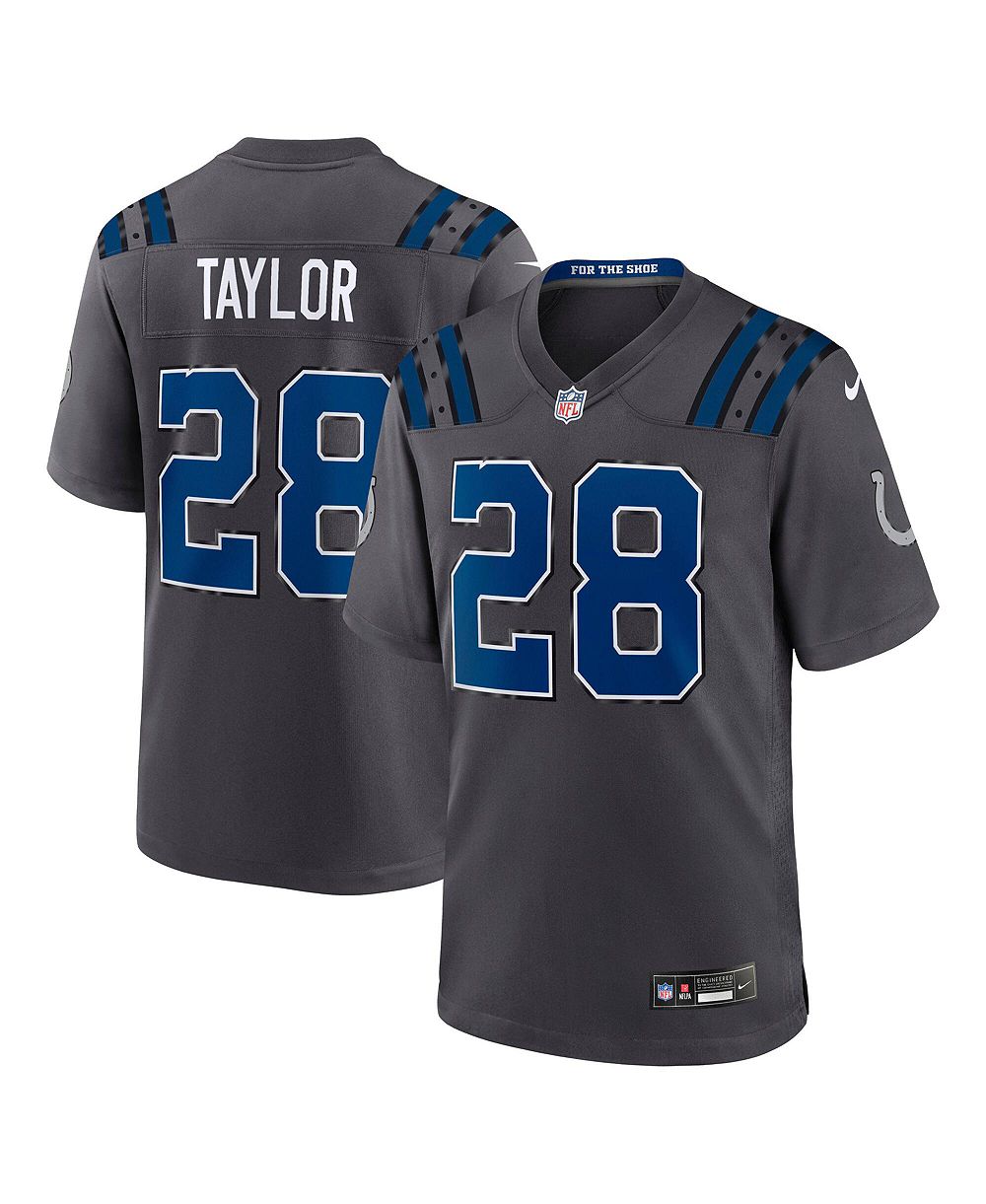 Nike Men's Jonathan Taylor Anthracite Indianapolis Colts 2026 Rivalries Collection Game Jersey