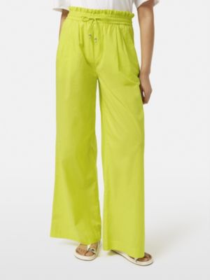 SCOTCH & SODA Women's Cotton Voile High-Rise Wide-Leg Pull On Pants