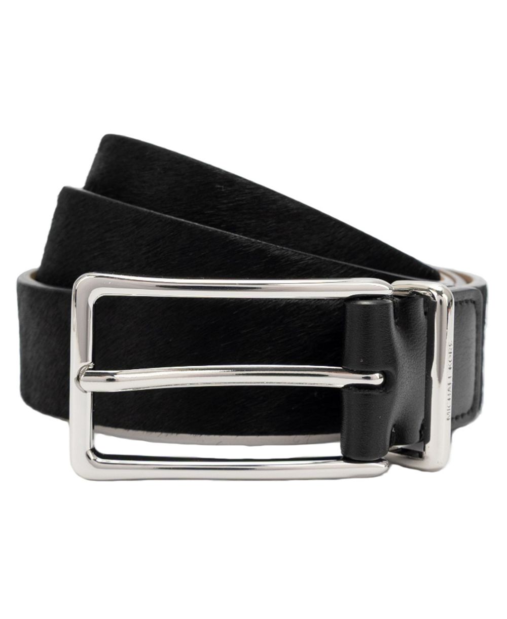 Michael Kors Polished Buckle Leather Reversible Belt