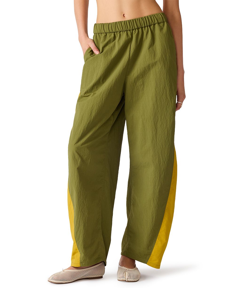 Steve Madden Women's Khoda Mid-Rise Barrel Track Pants