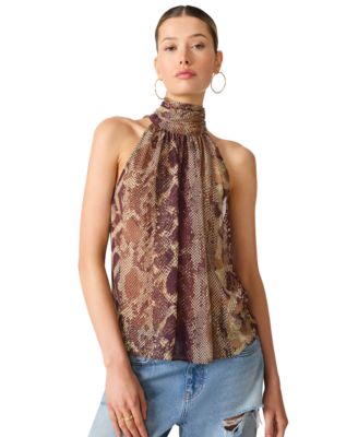 Steve Madden Women's Alexane Halter Sleeveless Top