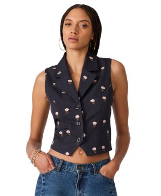 Женский жилет Steve Madden Britton V-Neck с пуговицами