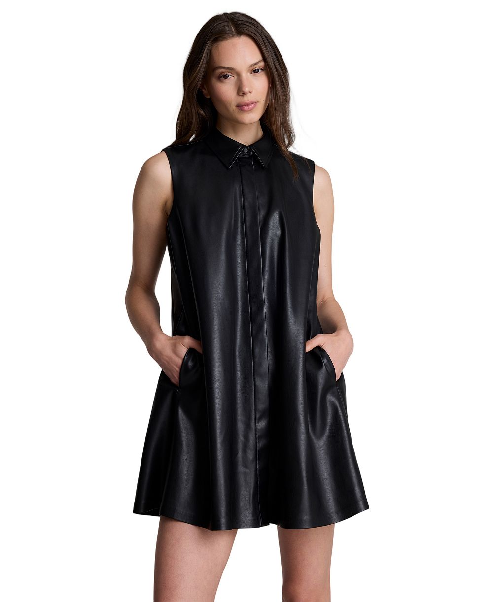 Платье-рубашка Kenneth Cole Women's из искусственной кожи